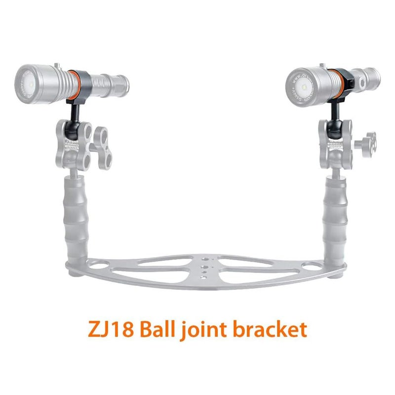 ORCATORCH ZJ18 New Universal Ball Joint Bracket Diving Torch Photography Video Lights Arm Buoyancy Fill Light Lamp Holder - Image 4